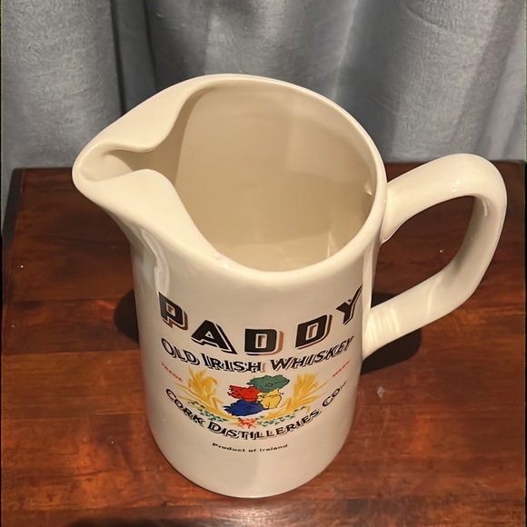 Vintage Paddy Old Irish Whiskey Liquor Pitcher RARE ICE LIP version - Picture 10 of 15